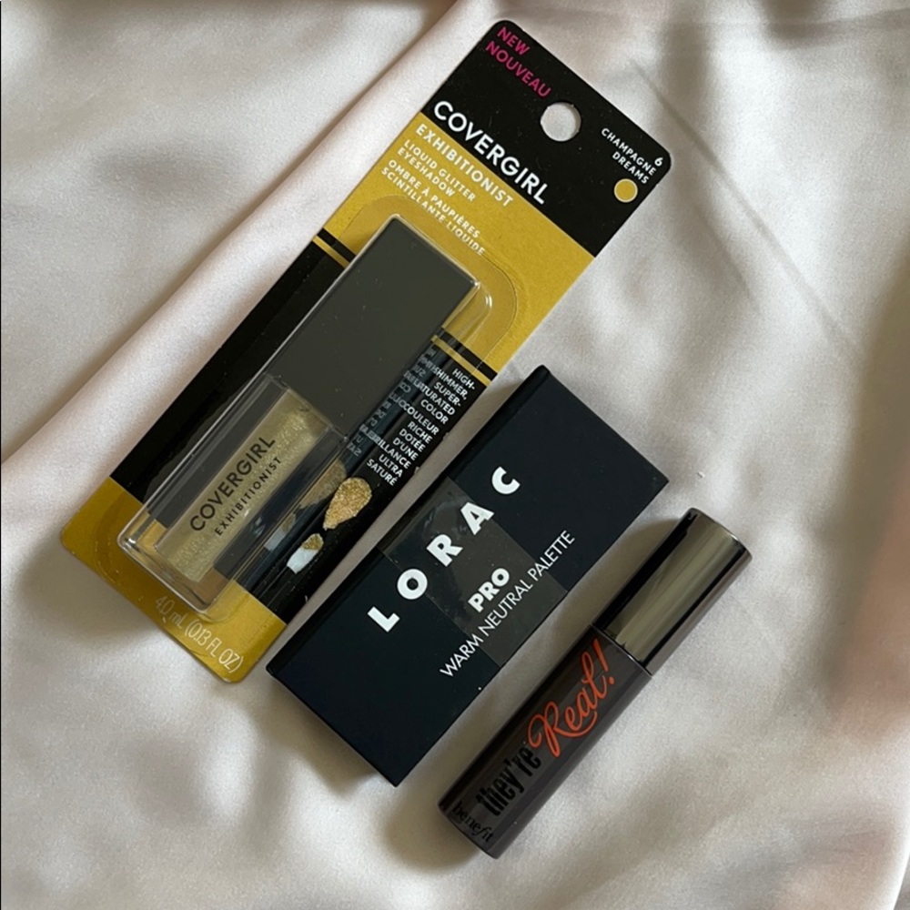 Lorac & Benefits eyeshadow and mascara set